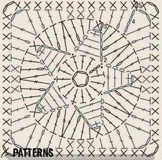 an image of a pattern that looks like it is made out of knitting needles and thread