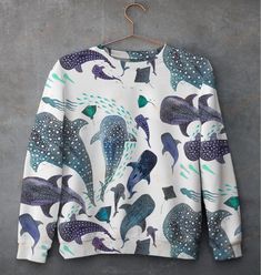 Whale Shark Unisex All Over Print Cotton Sweatshirt available in T-shirt, hoodie, tank top, longsleeve, multi color and size S M L XL XXL 3XL 4XL 5XL. Shipping from the US. Easy 30 day return policy - Shop now! 6.1-ounce, 100% cotton .Double-needle neck, sleeves and hem; Roomy Unisex Fit. Ash is 99% cotton, 1% poly; Sport Grey is 90% cotton, 10% poly; Dark Heather is 50% cotton, 50% polyester .Decoration type: Digital Print. Made by Gildan Shark Clothes, Shark Shirt, Whale Shark, Repeat Pattern, Sea Ocean, Fashion Company, New Outfits, All Over Print, Printed Cotton