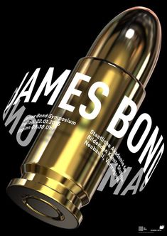 3d Tipografi, 달력 디자인, 타이포그래피 포스터 디자인, 3d Typography, Illustrations And Posters, Design Graphique, Typography Poster, Cool Posters, James Bond