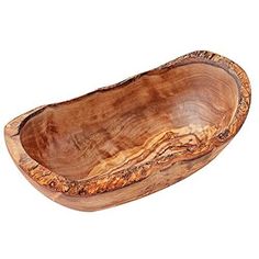 a wooden bowl that is made out of wood