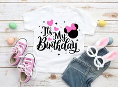 Disney Birthday Shirt, Disney 2024, Land Girls, Disney T Shirt, Birthday Disney, It's My Birthday, Disney Birthday, Katy Tx