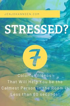 You are 60 seconds away from being the calmest person in the room. Just watch these colorful (and fun) videos and watch your stress and overwhelm melt away. So then you can tackle your day with ease.  #selfcareidea #selfcare #happythoughts #meditationhowto #dealingwithstress What Is Self Care, Care Yourself, Fill Your Cup, Relaxing Meditation, Caring Meaning, Learning Development