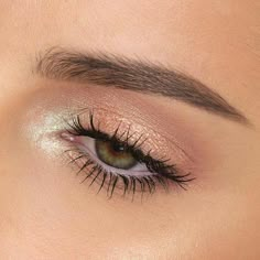 Winter Makeup Tutorial, Simple Prom Makeup, Prom Makeup For Brown Eyes, Rose Gold Eye Makeup, Shimmer Eye Makeup