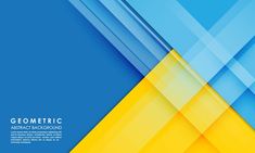 an abstract blue and yellow background with some lines in the middle, that are overlapping