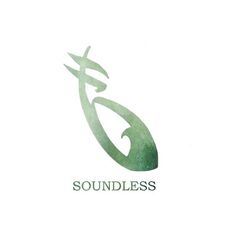 the soundless logo is shown in green