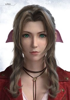 Female Cosplay Ideas, Final Fantasy Aerith, Face Anatomy, Final Fantasy Xii, Final Fantasy Collection, Final Fantasy Artwork, Final Fantasy Vii Remake, Final Fantasy X