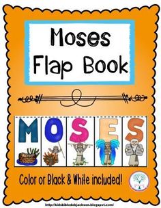 the moose's flap book is shown with an orange background and white lettering on it