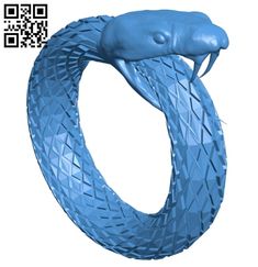 a 3d image of a blue snake on a white background