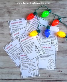 printable christmas lights for kids to use on the tree or in front of them