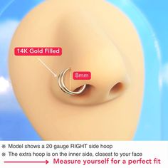 an image of the inside of a nose with measurements for a perfect fit on it