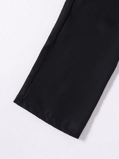 Details:Pocket \nStyle:Casual \nClosure Type:Drawstring Waist \nColor:Black \nPattern Type:Plain \nType:Straight Leg \nWaist Line:Natural \nLength:Long \nFit Type:Loose \nFabric:Non-Stretch \nComposition:100% Polyester \nCare Instructions:Machine wash, do not dry clean \nBody:Unlined \nSheer:No \n Fashion Workwear, Teen Boy Outfits, Boys Bottoms, Teen Boy, Pocket Pants, Kids Beachwear, Street Fashion, Boy's Clothing, Drawstring Waist