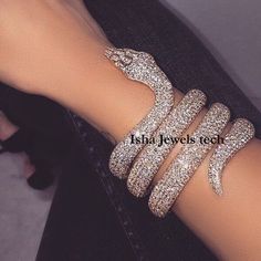 Expensive Jewelry Luxury, Snake Bracelet, Handmade Bangles, Expensive Jewelry, Girly Jewelry, Maleficent