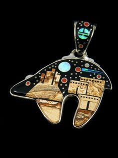 Native American Indian Inlay Jewelry Pendants by Calvin Begay Jewelry Facts, Jewelry Stones, Minnetonka Moccasins, Marcasite Jewelry