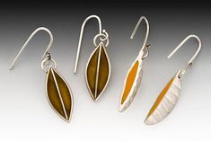 Leaf Earrings Silver, Leaf Earring, Silver Jewelry Diy, Diamond Jewel, Gold Dust, Artful Home, Bangles Style, Ear Candy, Resin Earrings