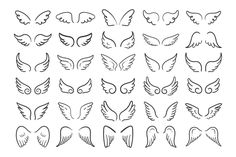 the different types of wings that can be used for tattoos or other things to draw