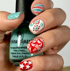 Candy Cane Nails, Nagellack Trends, Christmas Nail Art Designs, Holiday Nail Art, Super Nails, Xmas Nails, Christmas Nail Designs, Christmas Nail