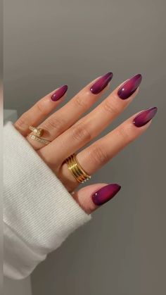 Plum wine aura nails #nailsofinstagram #nailpolishideas #art #automne #fall #fashion #style #nailstagram #nailsoftheday #plum #wine #winter #ideas #inspiration Nails