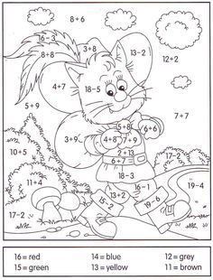 a coloring book with an image of a cat on it's face and numbers in the background