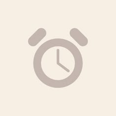 an alarm clock icon on a beige background