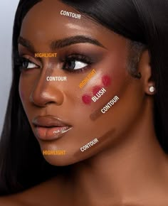 Makeup Contouring, Simple Makeup Tips, Artist Tips, Brown Skin Makeup