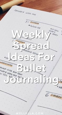 Weekly Spread Ideas For Bullet Journaling — Wellella Bullet Journal Weekly Spread Ideas, Weekly Spread Ideas, Weekly Bullet Journal, Journal Key, Journal Weekly Spread, Bujo Layout, Bullet Journal For Beginners, Bullet Journal Weekly, Bullet Journal Key