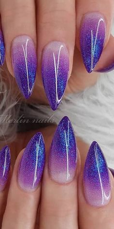 # Purple Nails Nails Kids, Stiletto Nail Art, Nails Desing, Pretty Acrylic Nails, Fancy Nails, Nail Arts