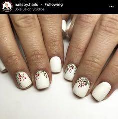 Christmas Nails Boho, Boho Christmas Nails, Folk Nails, Christmas Toe Nails, Nail Dipping Powder Colors, Nail Art For Short Nails, Art For Short Nails, Spring Nails 2023