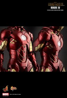 the iron man suit is shown in this image