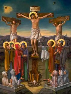 the crucifix is depicted in this painting