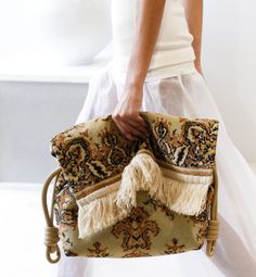 Ropa Upcycling, Best Designer Bags, Diy Vetement, Rug Bag, Lv Bags, Boho Bags, Looks Street Style