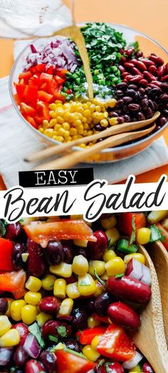 an easy and tasty bean salad recipe