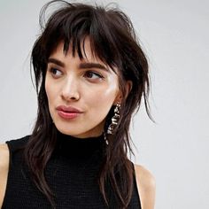 Hair Trend Alert: 10 Mullet Haircuts For Women To Try Right Now on the January Girl blog curated by Liz Breygel. Short Bangs Long Hair, Mullet Wig, Cut My Hair, Grunge Hair, Dream Hair, Aesthetic Hair