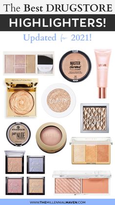 https://www.themillennialmaven.com/index.php/2019/04/07/best-drugstore-highlighters/ Highlight Makeup Products, Best Highlighter Makeup Drugstore, Natural Highlighter Makeup, Best Drugstore Highlighter, Highlighter Products, The Best Highlighter, Best Highlighter Makeup, Drugstore Highlighter, Best Highlighters