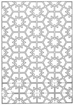 an intricate pattern with arrows in black and white