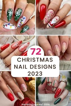 Sparkly Christmas Nails, Xmas Nail Designs, Christmas Nail Art Easy, Red Christmas Nails, Christmas Nails Easy, Cute Christmas Nails, Sweater Nails, Christmas Nail Art Designs, Nails Christmas