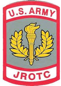 the u s army emblem is shown in red and gray