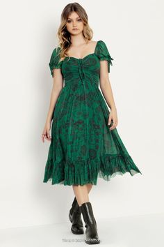 Hyrule Map Green Tea Party Dress - LIMITED ($129AUD) BlackMilk Clothing Green Tea Party, Cute Party Dresses, Tea Party Dress, Ruched Bodice, Strappy Dresses