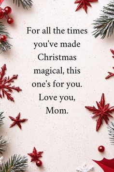 A joyful Christmas card verse on an aesthetic Christmas-inspired background. Merry Christmas Mom Quotes, Merry Christmas To My Daughter, Merry Christmas Mum, Merry Christmas Sister, Joy Christmas Card