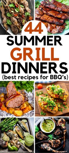 Grilling Recipes for Summer – Get ready for some summer grilling and chilling in your backyard! There’s not better time than summer to make some of your best grill recipes. Easy summer dinner, cookout dinner, cookout recipes, bbq dinner recipes, grilling recipes, grilled meats, man food, seafood grill, chicken grill recipes, beef grilling recipes, summer dinner ideas grill bbq, summer grilling recipes dinner meals, what to grill for dinner meat. Dinner Ideas Bbq Grill, Summer Meals Dinner Grill, Outdoor Grill Food Ideas, Grilled Main Dishes, Meals To Make On The Grill, Cooking On Grill Ideas, Grilling Ideas For Dinner Healthy, Grilled Meat Ideas Dinners, Best Grilled Meals