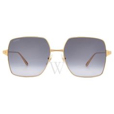 Cartier Sunglasses. Series number: CT0297S. Color code: 001. Shape: Square. Lens Width: 57 mm. Lens Bridge: 17 mm. Arm Length: 140 mm. 100% UV protection. Non-Polarized. Frame Material: Metal. Frame Color: Gold. Lenses Type: Grey Gradient Flash. Rim Style: Full-Rim. UPC/EAN code: 843023154912. Cartier Grey Gradient Flash Square Ladies Sunglasses CT0297S 001 57. Manufacturer's Packaging Included. Packaging Size And Color May Vary. Cartier Sunglasses, Ladies Sunglasses, Versace Watch, Fine Pens, Grey Gradient, Denim Shoes, Fragrance Gift Set, Crossbody Messenger Bag, Gold Sunglasses