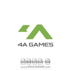 the logo for 4a games, which is designed to be used as a video game console