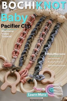 a magazine cover with wooden scissors and yarns on the front, and baby pacifier clip in the middle