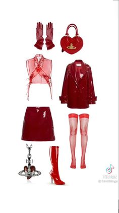 Houte Couter, 90s Gucci, Elegante Casual, Red Outfit, Fancy Outfits, Lookbook Outfits, Dream Clothes, Polyvore Outfits, Y2k Fashion