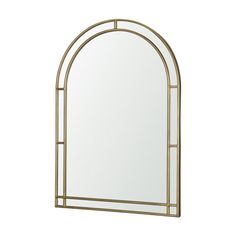 an arched mirror on a white background