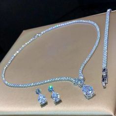 When life gives you special occasions, you have to wear Swarovski! 💎 This set should be part of your collection, and wear it every time you want to look and feel like the special lady that you are! 😍 Make an amazing purchase now! #uniquefashionewelryboutique #finejewelry #jewelry #diamonds #jewelryaddict Unique Fashion Jewelry, Goddess Jewelry, Length Necklace, Crystal Diamond, Stone Inlay, Classy Jewelry, Tennis Necklace, Copper Necklace, Crystal Stone