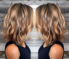 Love the color Bronze Blonde, Light Brown Balayage, Balayage Lob, Light Brunette, Wavy Lob, Penteado Cabelo Curto