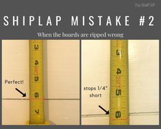 two pictures showing how to measure the height of a pole with measurements on each side