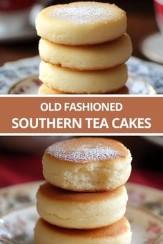 old fashioned southern tea cakes stacked on top of each other