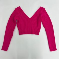 95% Rayon 5% Spandex Wide V Neck Sweater Top Long Sleeve Crop Top Wide V Neck, Red Sweater, Cute Everyday Outfits, Long Sleeve Crop, Red Sweaters, V Neck Sweater, Long Sleeve Crop Top, Vneck Sweater, Everyday Outfits