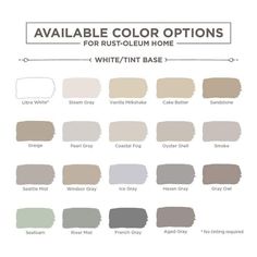 the different shades of paint that are available in this color scheme for furniture and home decor